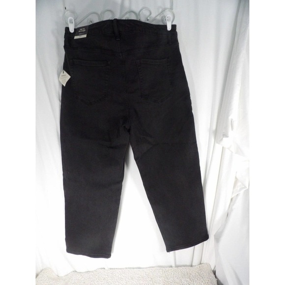 Ava & Viv Womens Black Stretch 5 pocket Design High Rise Straight Jeans Size 22W - Picture 3 of 9